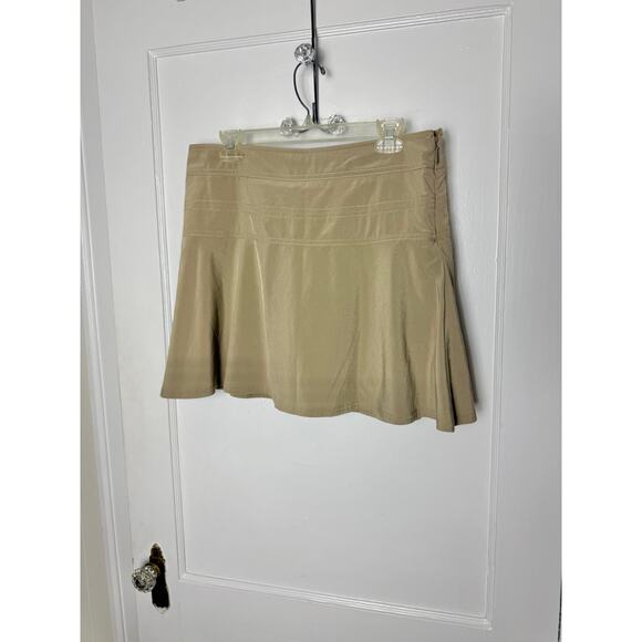 Athleta Skort Women's 10P A-line Brown Mini Short 00s Stretch School Girl Mall - Picture 1 of 6